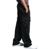 Mens Fleece Joggers Pants Cargo Combat Tracksuit Bottoms Casual Loose Trousers
