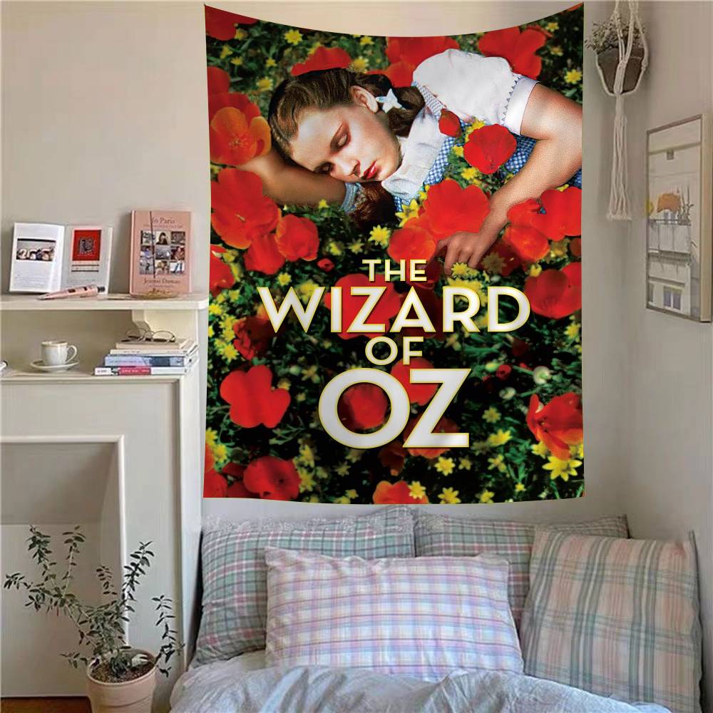 The WWizard Of OOz Movie DIY Wall Tapestry Hippie Flower Wall Carpets Dorm Decor Wall Art Decor