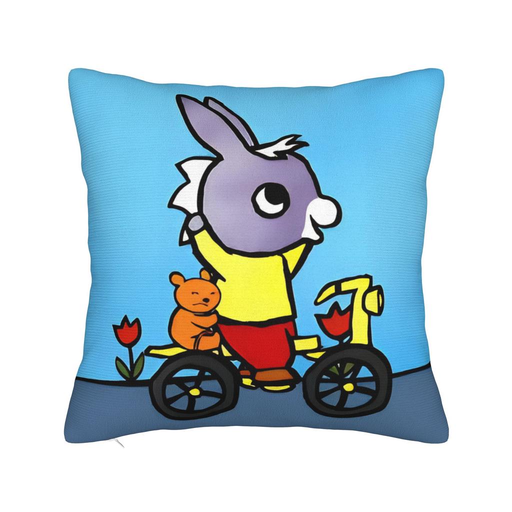 Kawaii Trotro Cartoon Pillowcase Polyester Cushion Cover Decorations Animation Throw Pillow Case Cover Home Zippered 40X40cm