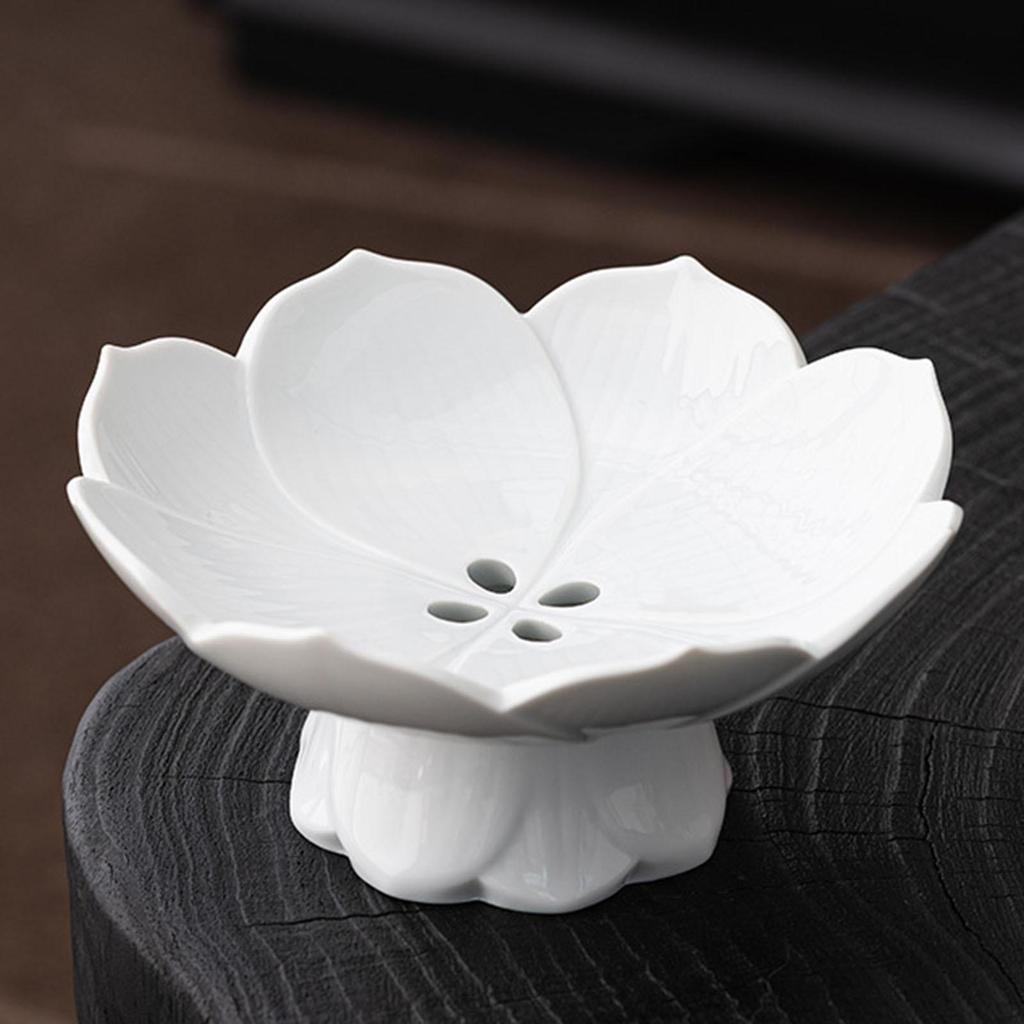 Keramik Obstschale Dessert Süßigkeiten Präsentationsschale Buffet Abtropfen Lotus Snack mit Ablauf für