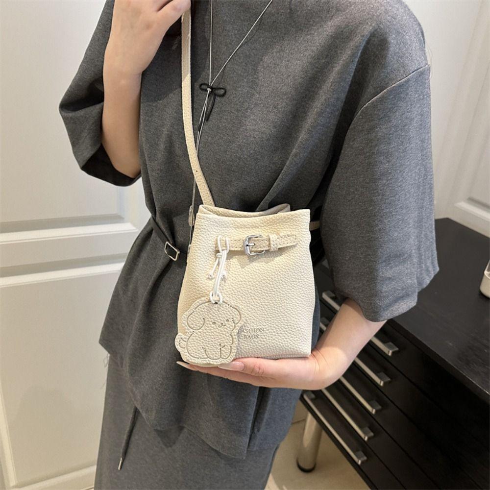 Pu Leather Basket Bag Designer Women's Shoulder Bag Fashionable Crossbody Bag Ladies