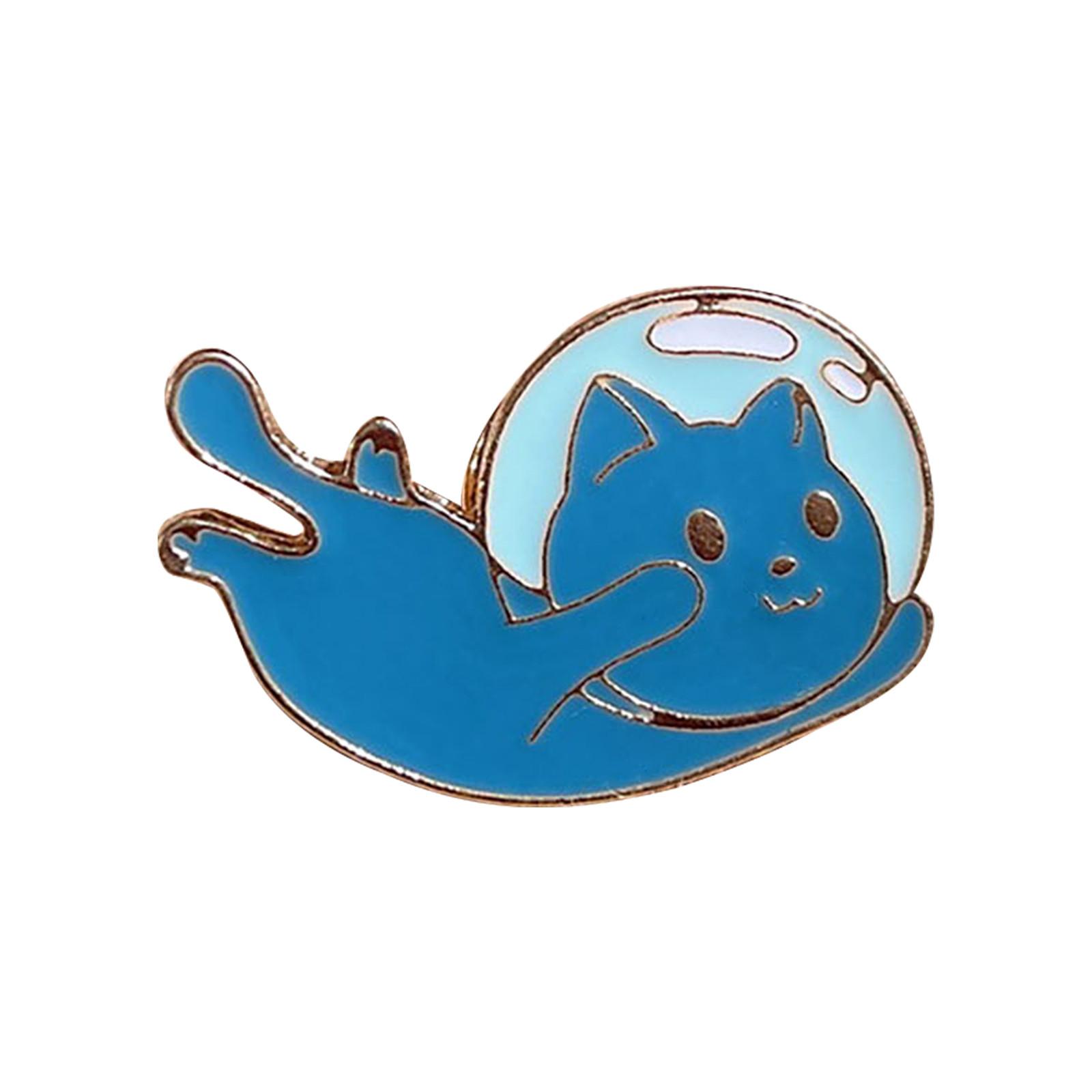 

Креативная универсальная милая мультяшная кошка-космонавт, картина маслом, маленькая брошь, ювелирные изделия для пары