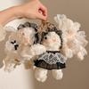 Cute Design Plush Rabbit Doll Pendant Fluffy Rabbit Plush Ornament  Girl'S Gift