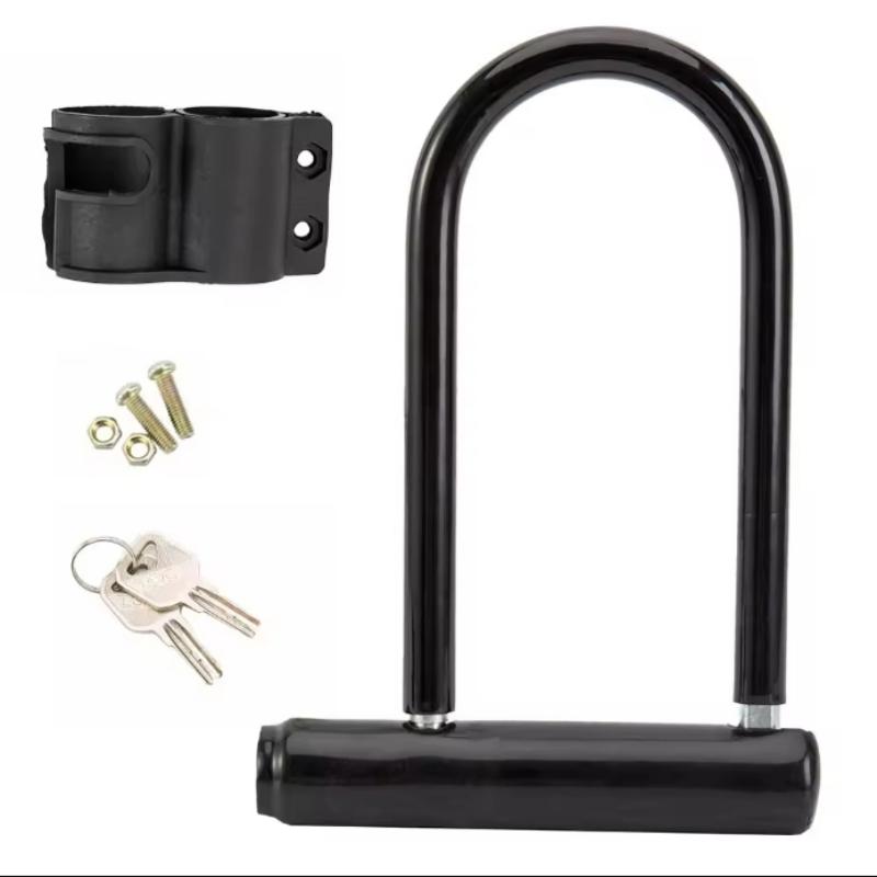 Bicycle U Lock Anti-theft Heavy Duty Bicycle Locks MTB Road Bike Wheel Lock With KeyMotorcycle Scooter Cycling Accessories