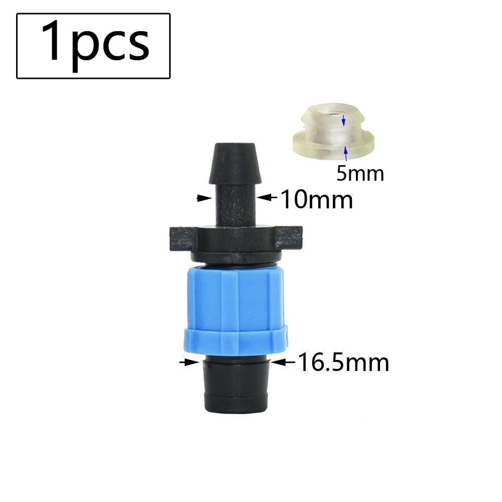 16mm Micro Irrigation Drip Tape Connectors Tee Repair Elbow End Plug Tap Fittings Locked Hose Joints Greenhouse Coupler