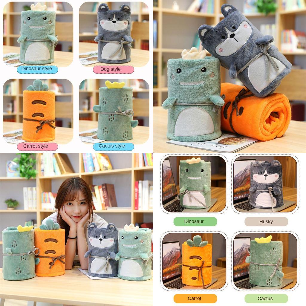 Gemütliche Cartoon-Tier-Klimadecke für Kinder mit entzückenden Dinosauriern