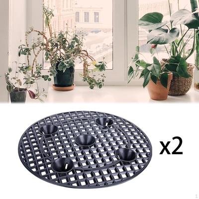 Level Pot Elevator Saucer 30cm Floor Black Stands for Garden Patio Potted Outdoor Indoor