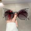 Fashion Vintage Diamond Bat Sunglasses Women For Men Sun Glasses Punk Star Luxury Brand Designer Halloween Party Shades UV400
