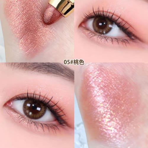 Gevlonecirly Eyeshadow Pencil Glitter Eyeshadow Stick Crayon Shading Light Eyeshadow Tear Bag Eyeshadow Pen Waterproof Highlight Shining Moisture Eyes