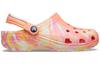 Crocs Classic Clog Marble Beach Sports Unisex Red Multi Color Sandals 'Red' 206867-83F