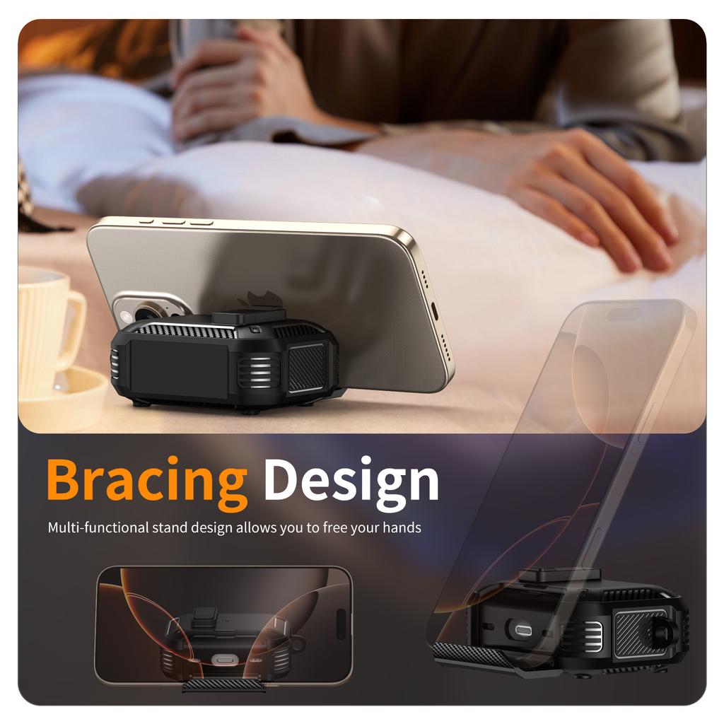 For AirPods Pro 2 Case Compatible with MagSafe TPU PC Earbuds Cover with Carabiner/Stand