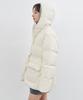 MONGDOL Duck Down String Belted Half Padded Jacket Cream Mdjp025Cream
