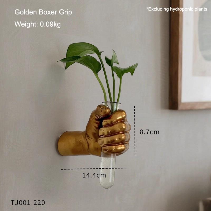 

Creative Boxer Grip Vase Resin Wall Mounted Vase Handmade Decorative Flowers for Room Decoration Art Flower Decoration Gift