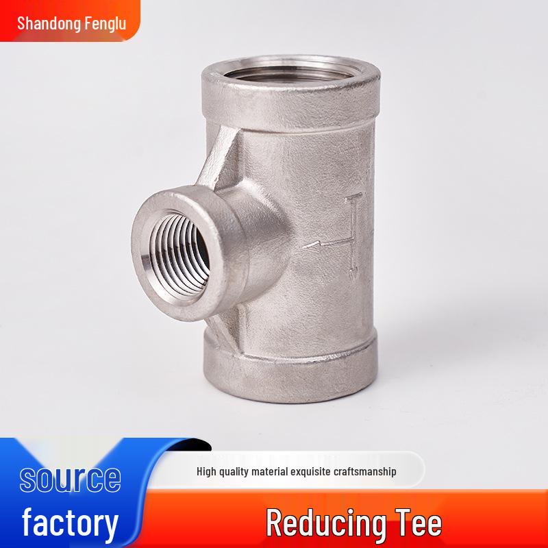 Редукционный тройник из нержавеющей стали 304 с внутренней резьбой - Доступен в размерах 1 дюйм, 2 дюйма, 2-точечный, 3-точечный, 4-точечный, 6-точечный 304 Material 3/8 X 1/4