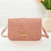 Trend embossed lock single shoulder crossbody small square bag versatile mobile phone change women's bag