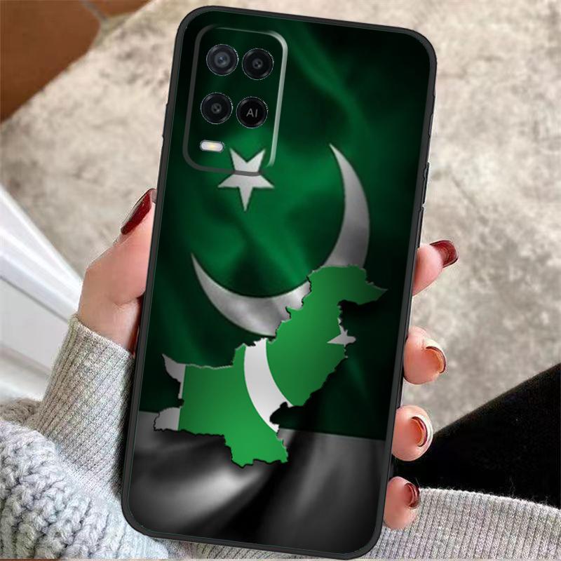 Pakistan Flag Banner Case For Oppo A57 A17 A77 A40 A78 A54 A74 A94 A76 A16 A96 A18 A60 A80 A38 A58 A98 A15 A5 Pro