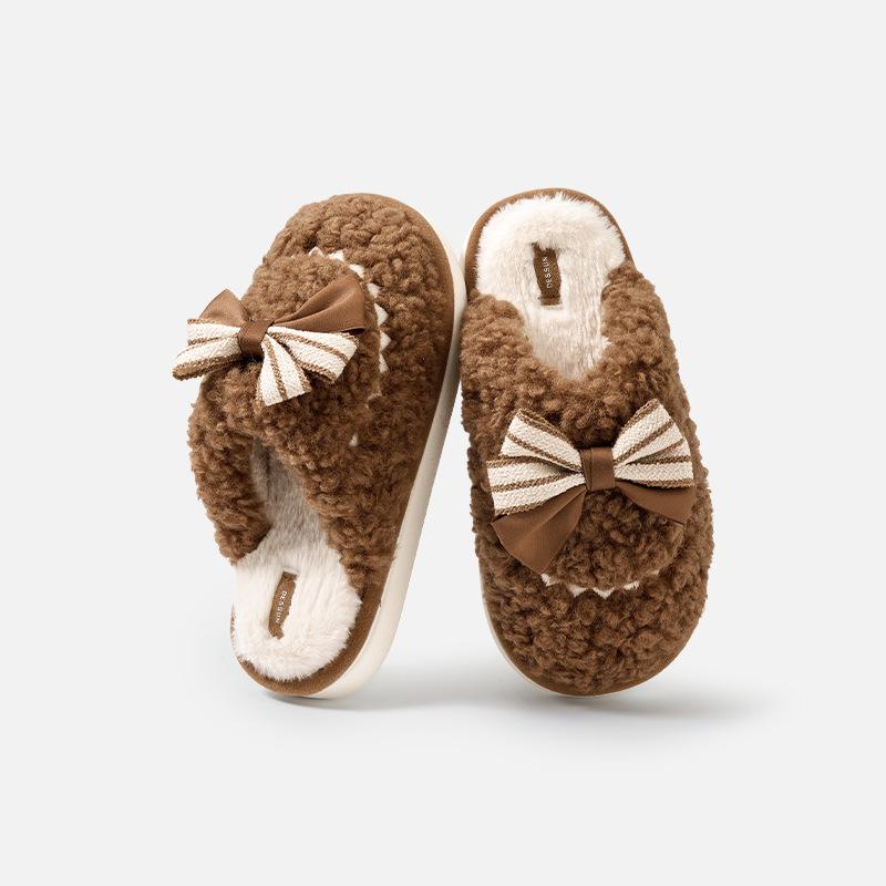 

Хлопковая обувь, Внутренний флис для тепла, Утолщенные плюшевые туфли и тапочки Fits 39-40 жёлтый