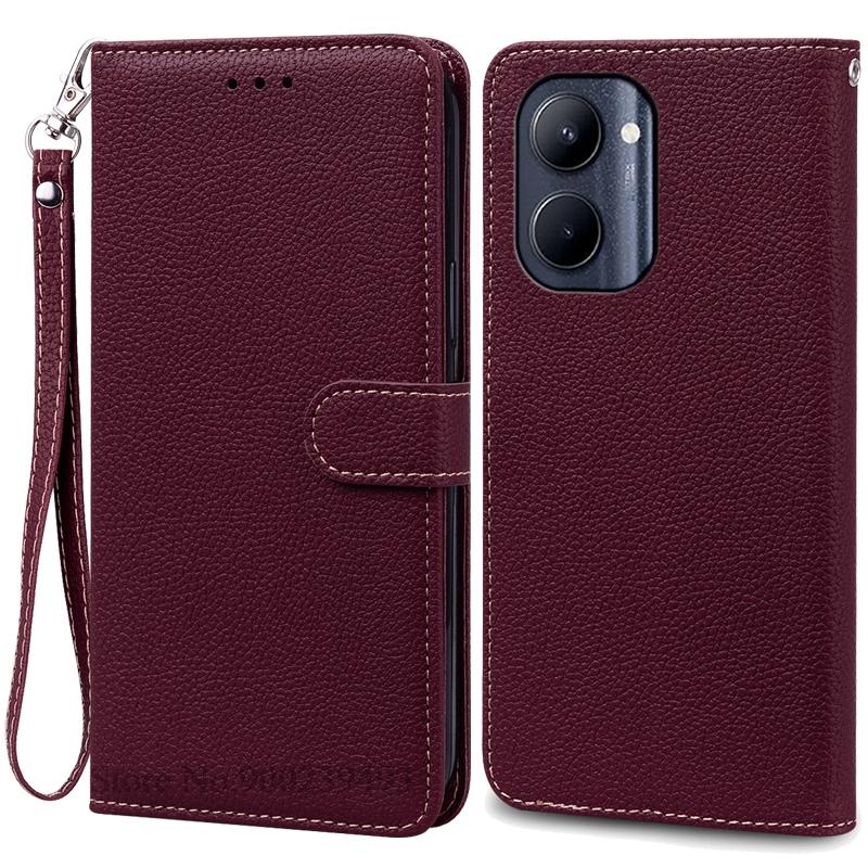 Für Realme C33 Hülle Leder Klapp-Brieftaschenhülle Für Realme C33 Hülle Handyhülle Brieftasche Buch Coque Fundas Shell