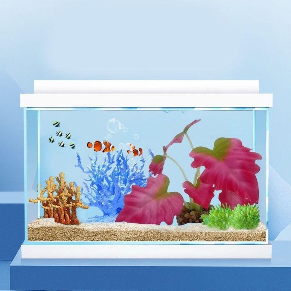 Plastic Aquarium Water Plants Small Decorative Artificial Underwater Plants Lifelike with Sturdy Stems Aquarium Landscaping