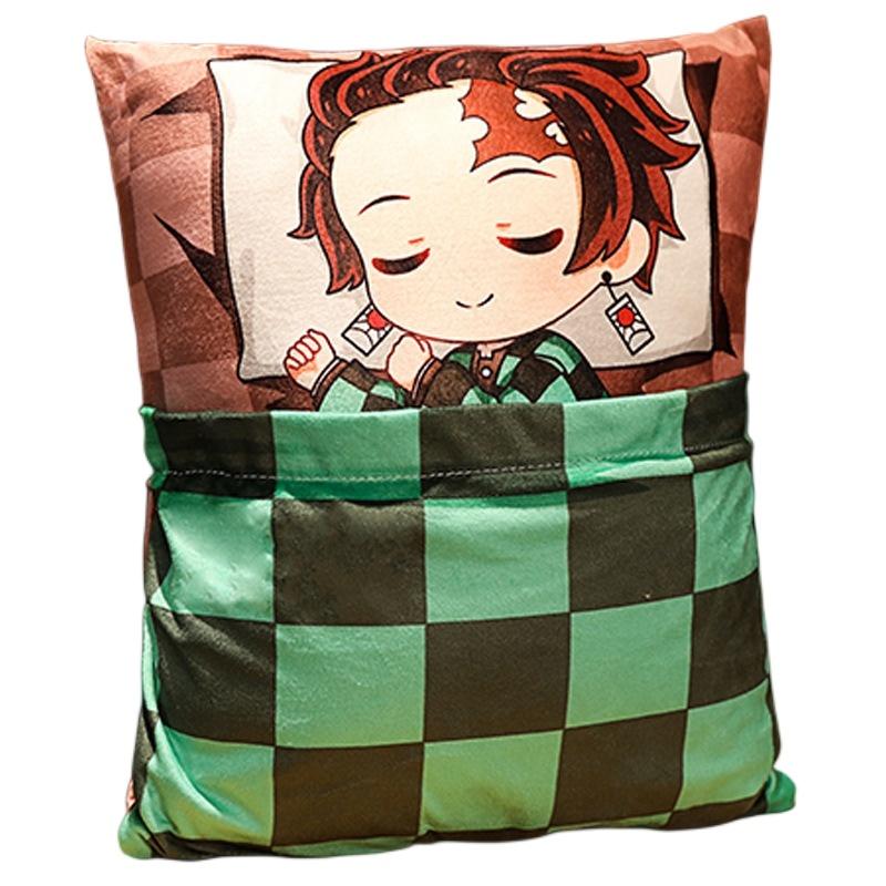Slayer Demon Nezuko Tanjiro Pillow Soft Cushion Anime Cushion Plush Toys Gifts