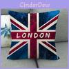 Charmante Leinen Britische Flagge Kissenbezug Cartoon Design 45x45cm Für Wohnzimmer