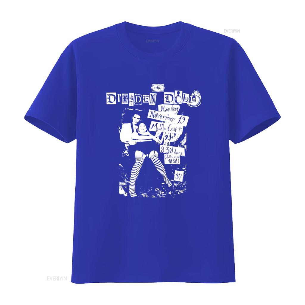 the Dresden Dolls T Shirt Vintage Rock Concert Design For Fans Cool  vintage Washed Unisex graphic Versatile fashion Stretched