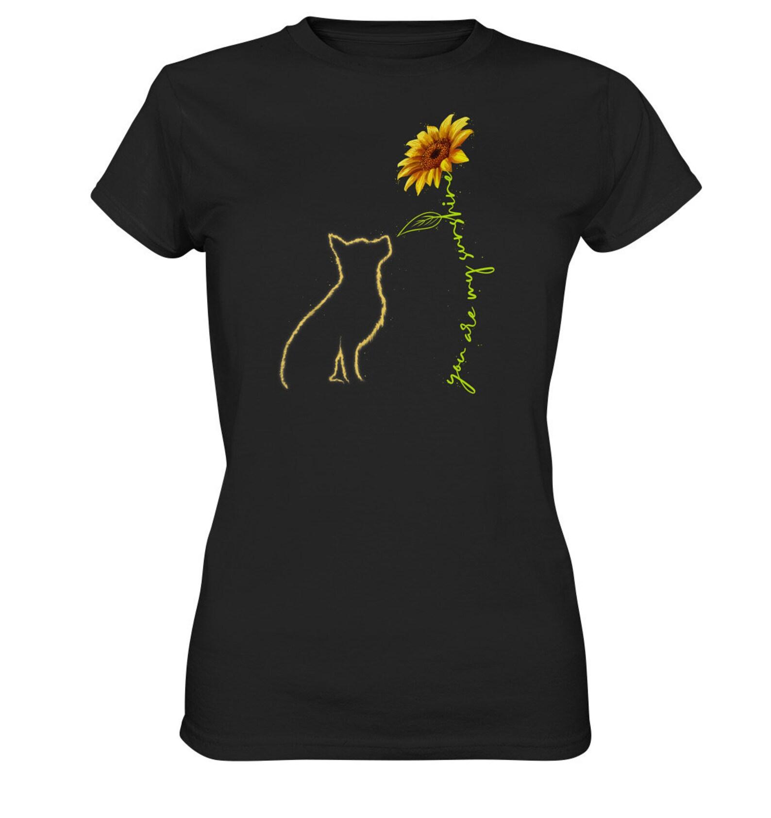 German Shepherd with Sunflower T-Shirt - Women s Premium Shirt 3XL