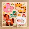 Wooden Educational Animal & Transport Puzzle Blocks for Kids