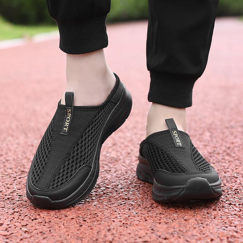 35-48 Unisex Pantofole Mezzepunte Traspiranti Ultraleggere Indoor / Outdoor Pantofole da Donna Taglia Grande Pantofole da Uomo Sandali a Mezzapunta