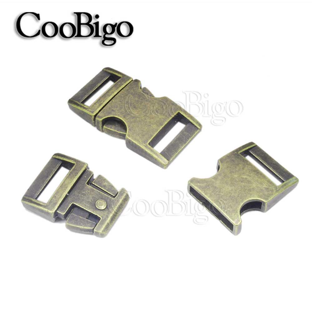 50pcs Quick Release Buckle Curved Paracord Buckles DIY Webbing Bracelet Outdoor Backpack Pets Collar Craft Accessories 5/8"
