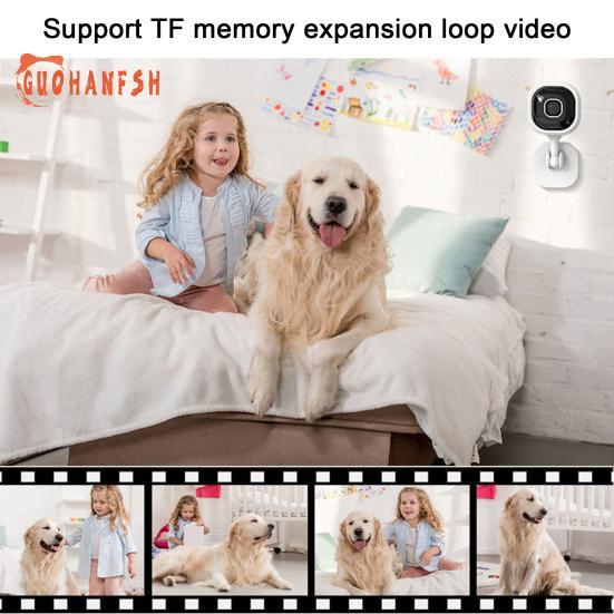 USB Wi-Fi kamera - Noční vidění, Detekce pohybu, Rozšíření paměti, Obousměrný zvuk, 360stupňová rotace, Ochrana soukromí, Ovládání aplikací