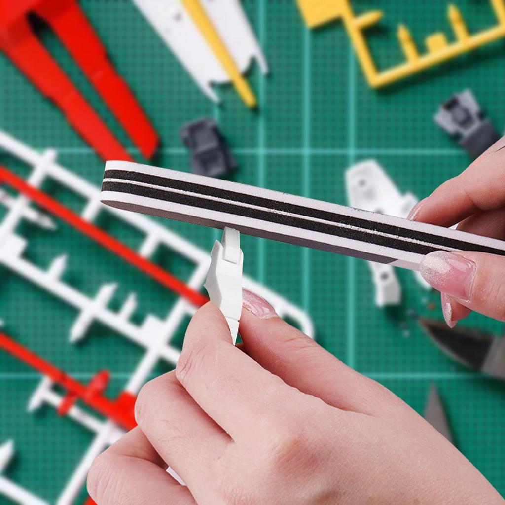 BOOSDEN Nipper Set for Plastic Thin Precision Model with Storage Ideal for Plastic Model and Gunpla Water Outlets 11-Piece Single-Edged Models,