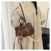 Vintage Suede Leopard Print Crossbody Shoulder Bag - Versatile Patchwork Design