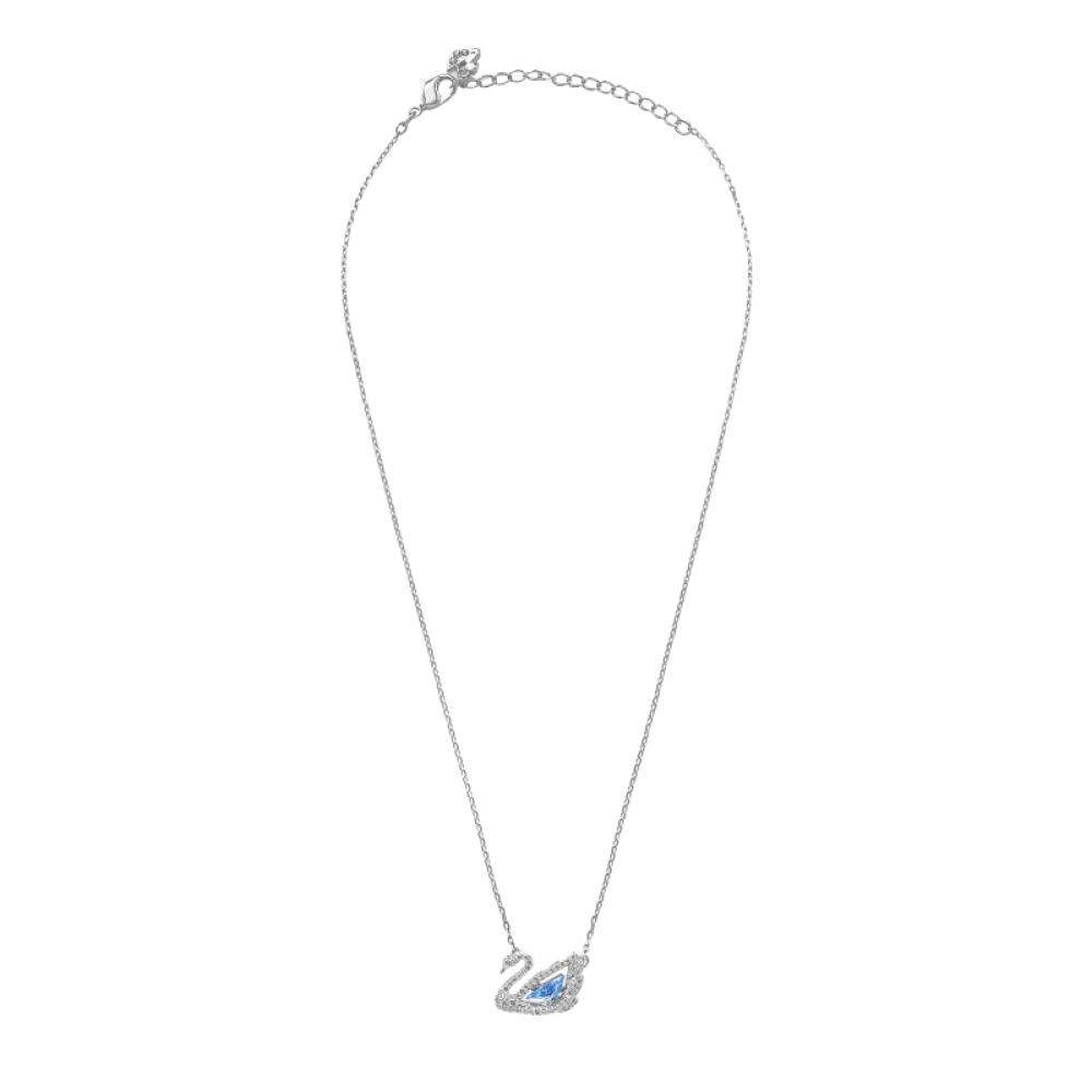 Swarovski 5533397 Swan Dazzling Swan Blue Necklace