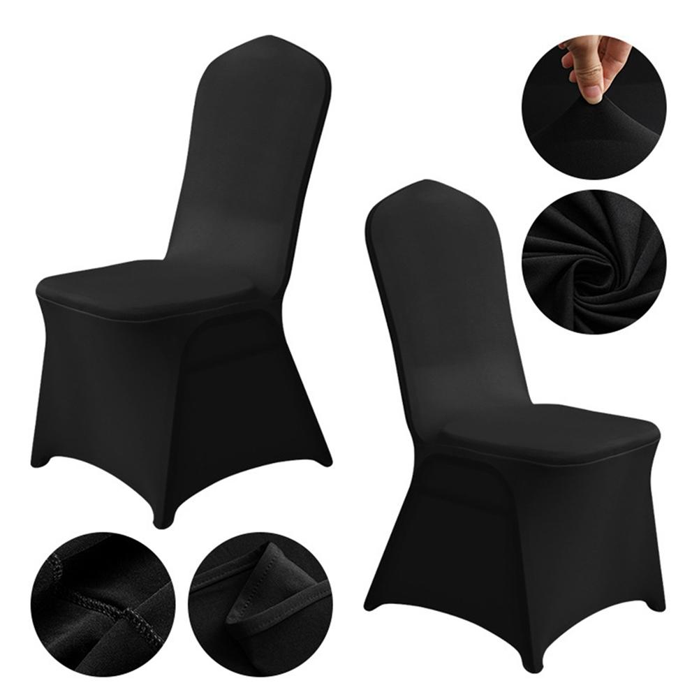 

2 шт. Утолщенный универсальный цельный чехол на обеденный стул для отеля, эластичный чехол на спинку стула, накидка