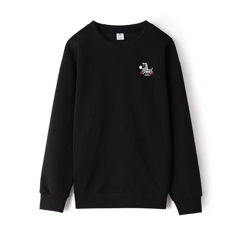 2026 Spring/Autumn Horse Print Unisex Sweatshirt - Trendy Round Neck Long Sleeve Top