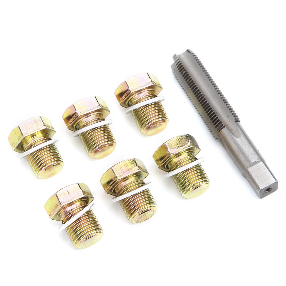 M13 X 1.25MM Oil Drain Plug Tap Thread Repair Kit Oil Pan Screws Rethread Tool