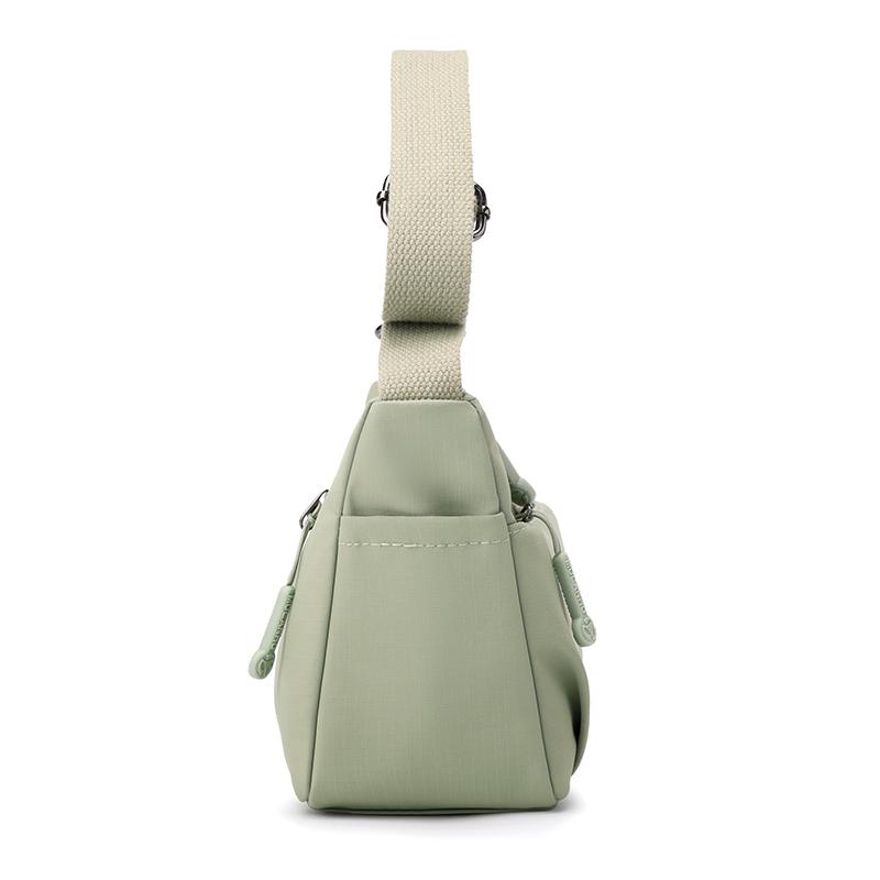 Women's Shoulder Bag Nylon Small Bag Lightweight Crossbody Bag Solid Color Mother Bag