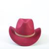 Popular European and American fashion western cowboy hats, classic commuter woolen jazz hats for men and women