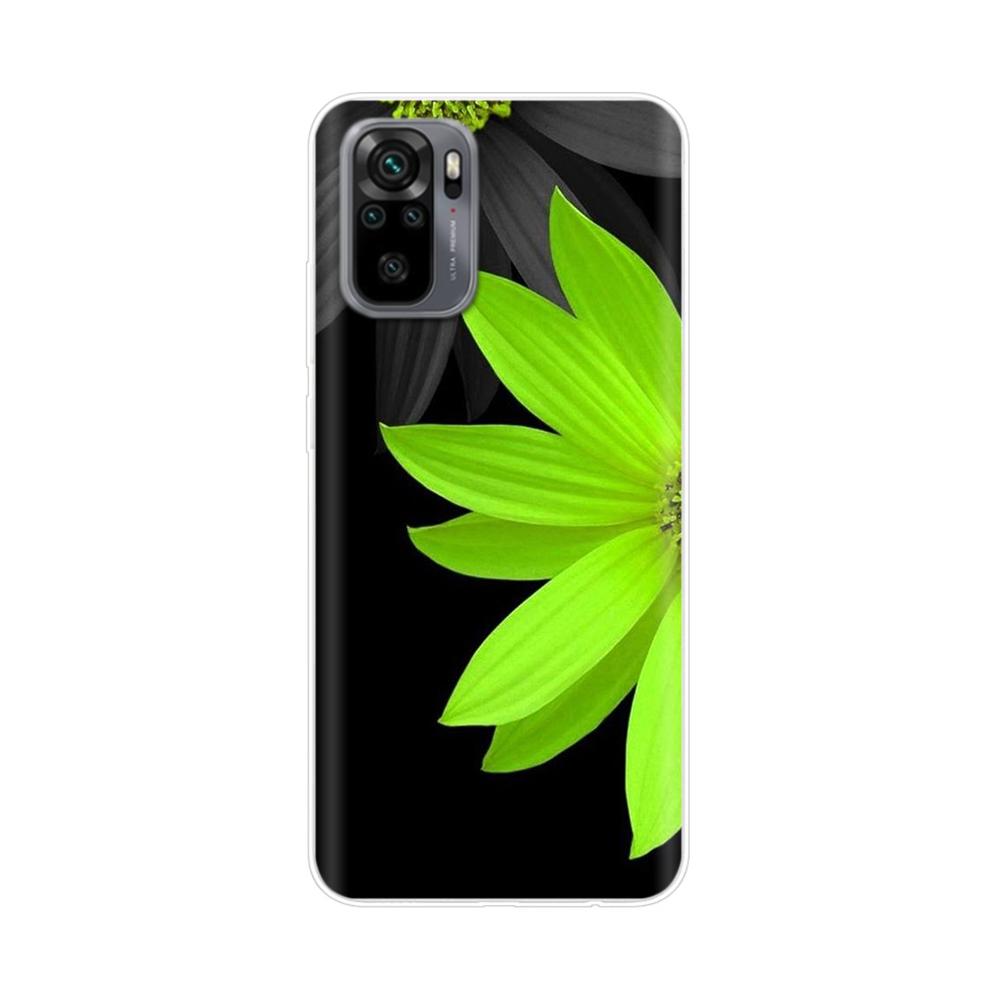 Silikon Blumen Handyhülle Für Xiaomi Redmi Note 10 Hülle 6.43'' Schöne TPU Rückseite Für Xiomi Redmi Note10 Pro Bumper Hüllen