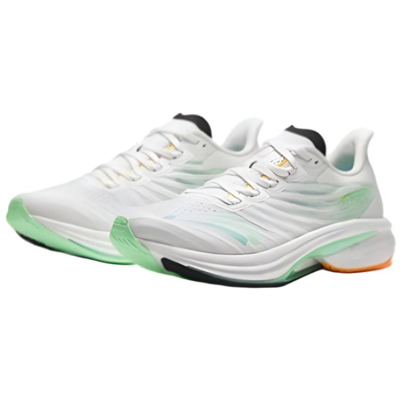New Anta MACH 4.0 Cushioning, Slip Resistant, Abrasion Resistant, Rebound Low top Training Running Shoes Men's White Green 112425583-6