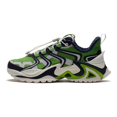 Li Ning Cat Paw Ace Trendy Shock Absorbing Non-Slip Wear-Resistant Lightweight Low-Top Casual Shoes Women Casual Shoes Green AZGS026-2