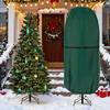 Upright Christmas Tree Cover Tear Resistant Xmas Tree Storage Cover with Drawstring Zippered Dustproof Storage Bag for 5Ft or 9Ft Standing Artificial