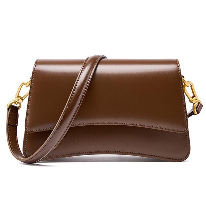 Dámská kabelka přes rameno, módní štípaná kožená kabelka, luxusní taška do podpaží, všestranná crossbody taška