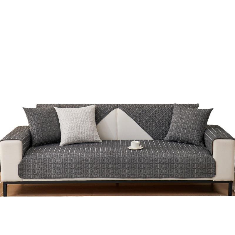 Stil Coreean Proaspăt Toate Sezoanele Culoare Solidă Țesătură Bumbac Pernă de Sofă Pernă Antiderapantă Bumbac Prosop Pernă de Sofă