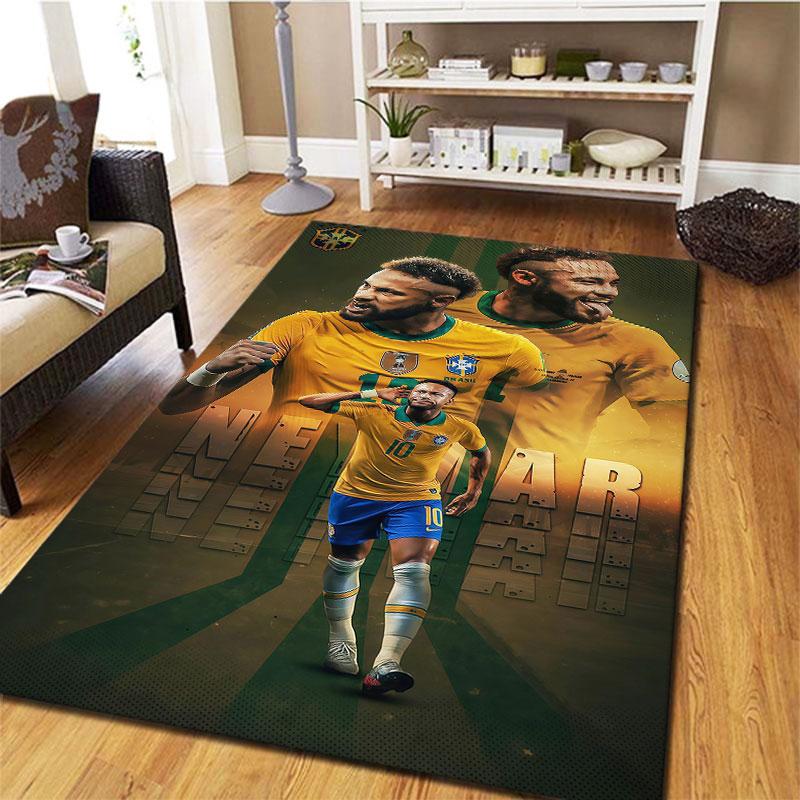 Neymar Jr Carpet Rug for Living Room Bedroom Home Sofa Decoration,Kids play Non-slip Floor Mat