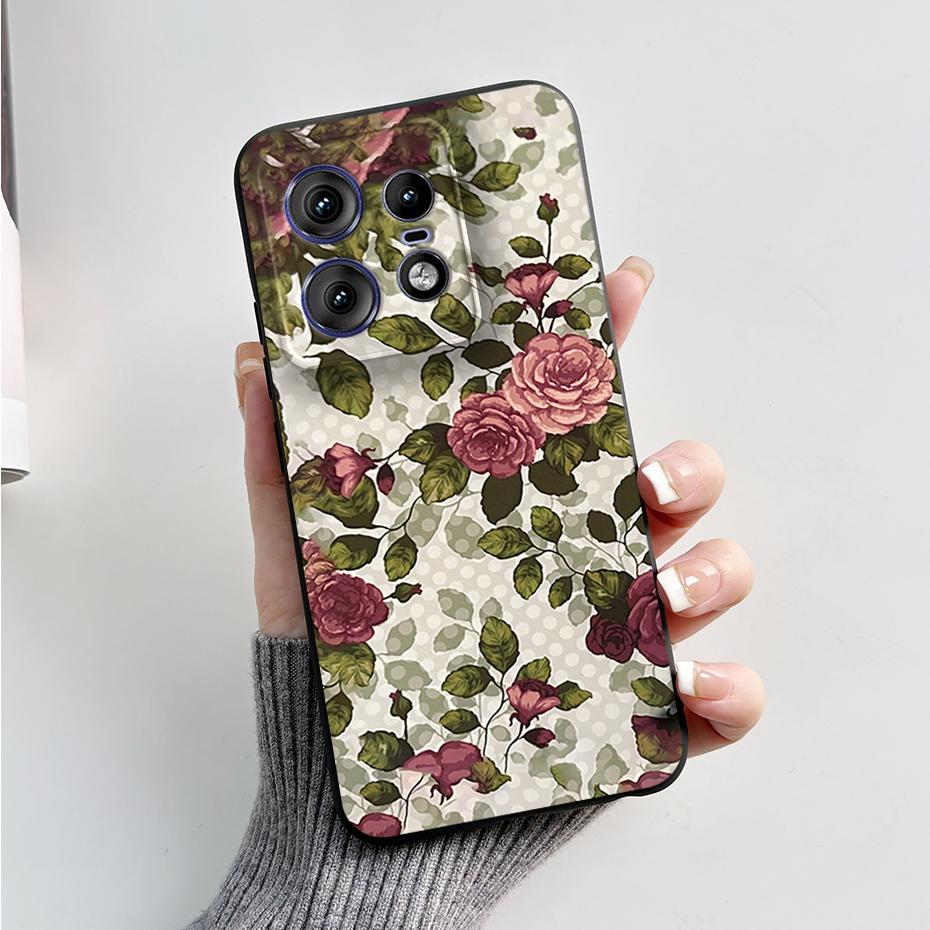 For Motorola Edge 50 Pro Ultra Fusion Case Stylish Pattern Soft Silicone Back Cover for Moto Edge 50 Pro Ultra Fusion Capa Funda