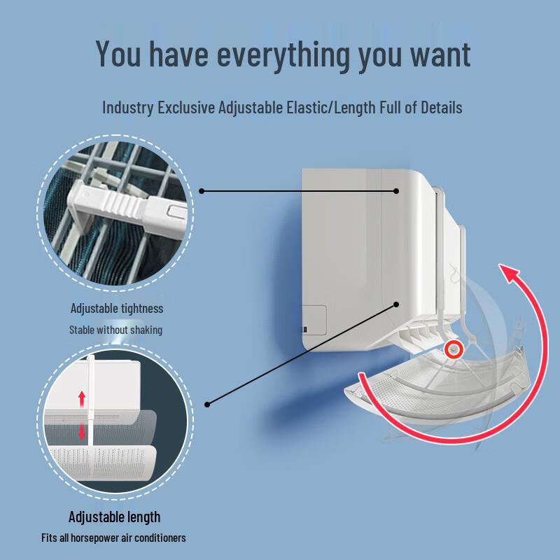 Yibaili Universal Wall-Mounted Air Conditioner Deflector