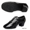 Scarpe Sportive da Donna in Pelle Suola Morbida Scarpe Quadrate per Adulti da Donna Pelle Moderne Scarpe da Danza Latina Sneaker da Sala da Ballo