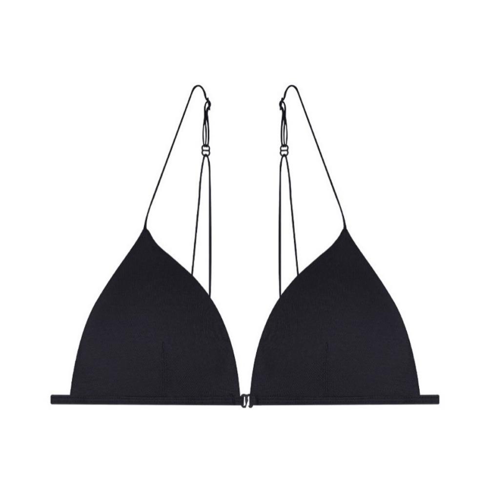 Push Up Bra Backless Women Jelly Bras Low Cut Sexy Plunge Brassiere Open Back Wedding Underwear Invisible Seamless Deep V Lingerie